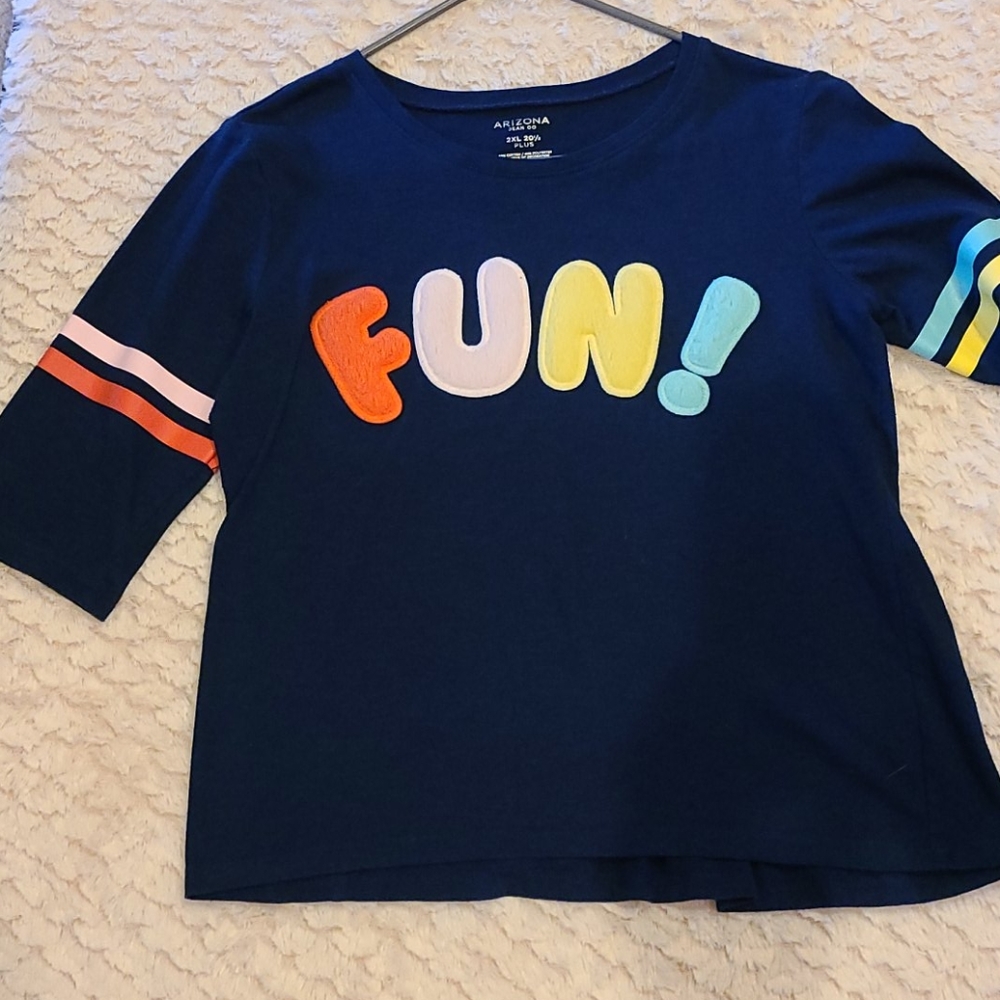 Girls plus 3/4 sleeve shirt